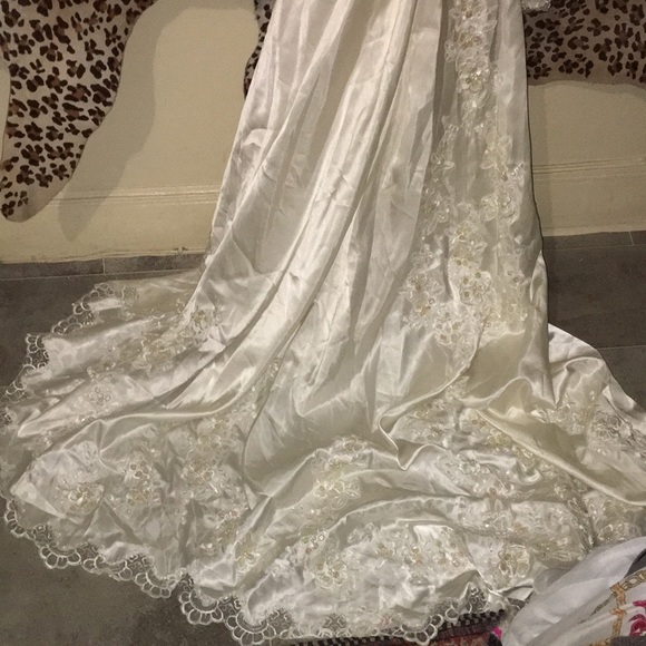 Vintage wedding dress 70s 4 - Picture 10 of 11